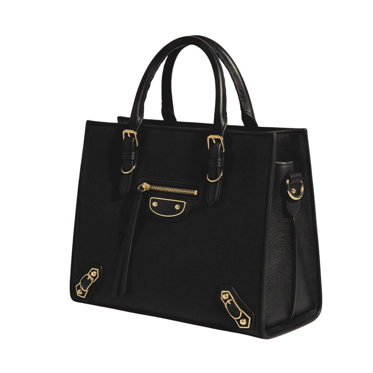 black-textured-tote-details-bagovique